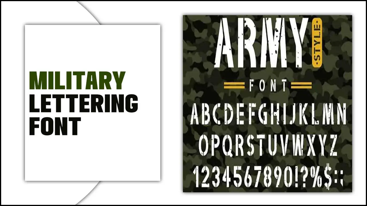 Military Lettering Font