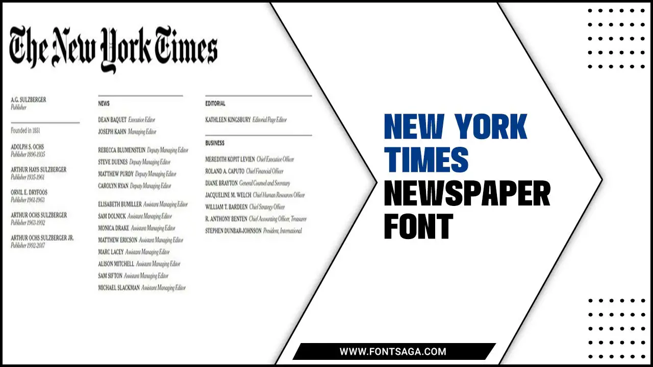 New York Times Newspaper Font