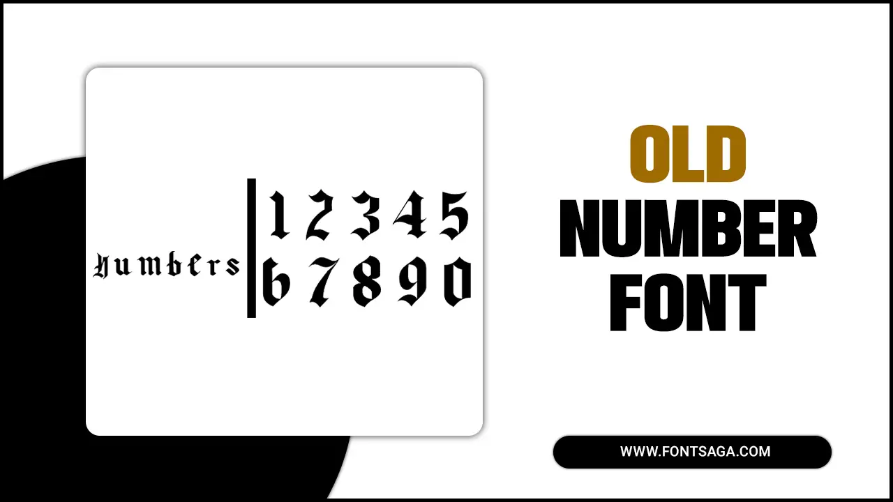 Old Number Font
