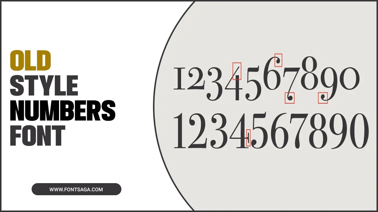 Old Style Numbers Font