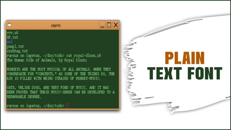 The Ultimate Guide To Plain Text Font