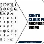 Santa Claus Font Microsoft Word