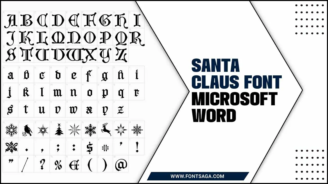 Santa Claus Font Microsoft Word