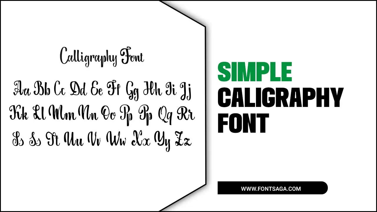 Simple Caligraphy Font