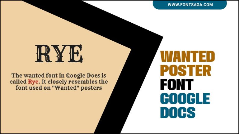 Top Wanted Poster Font Google Docs: Enhance Your Designs.