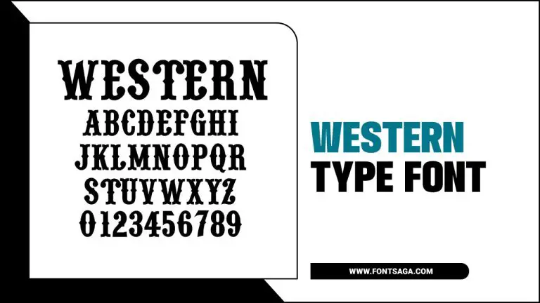 Western Type Font