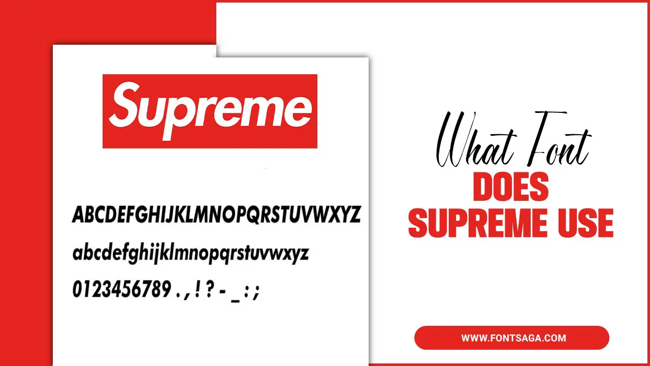 What Font Does Supreme Use