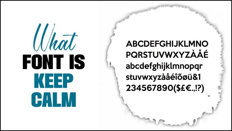 Unlocking The Mystery: What Font Is Keep Calm