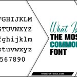 What Is The Most Common Font