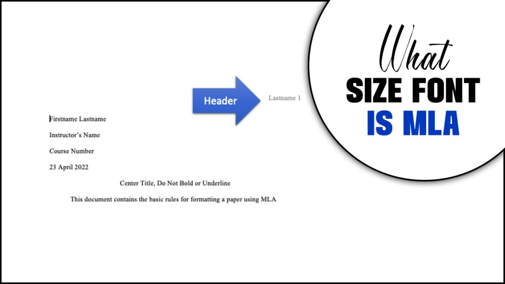 What Size Font Is Mla - An In-Depth Look