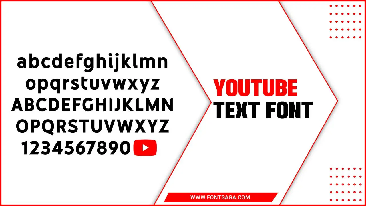 Youtube Text Fonts