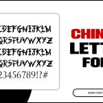 Chinese Letter Font