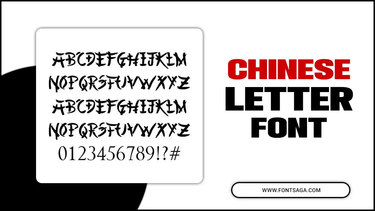 Chinese Letter Font