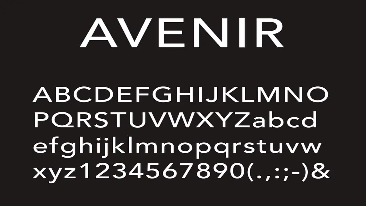 Customize The Avenir Font