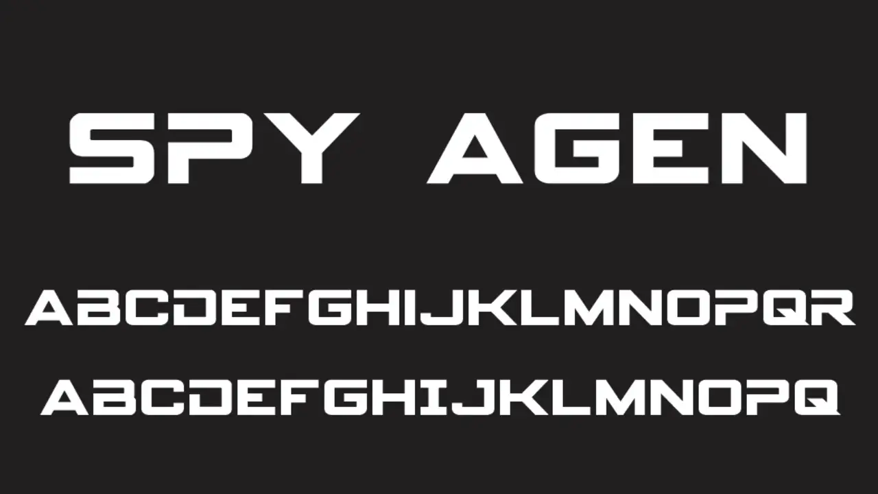 Downloading The Agency Spy Font