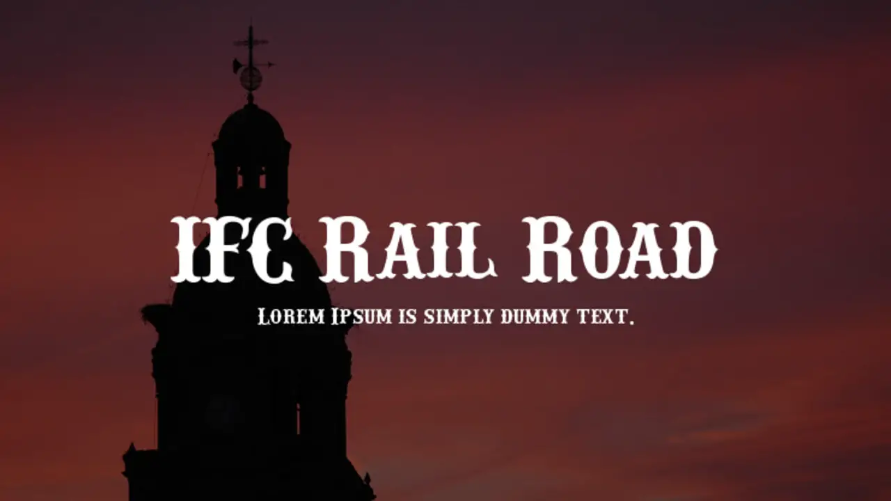 Exploring The IFC Rail Road Font Features