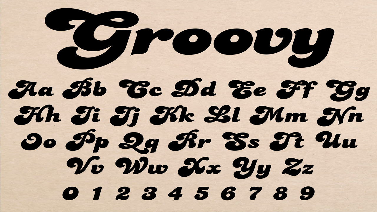 Groovy Retro Script Font