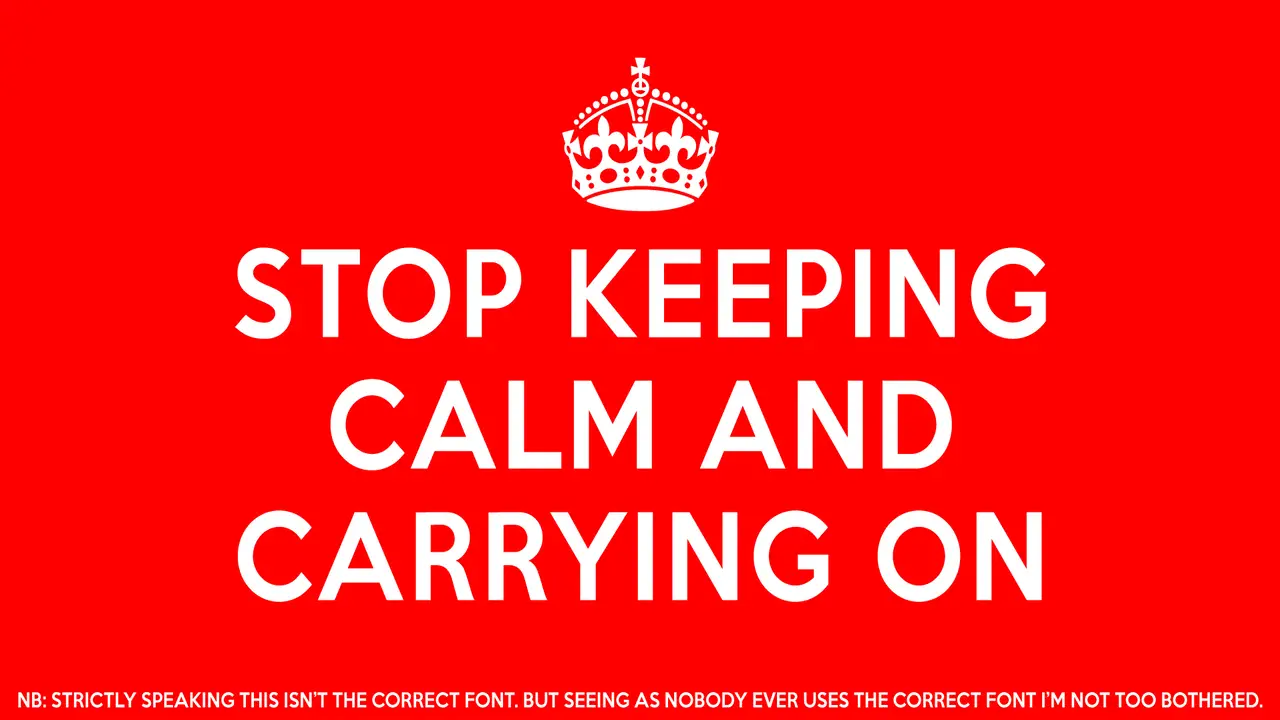 How To Incorporate The Keep Calm And Carry On Font In Your Design Projects