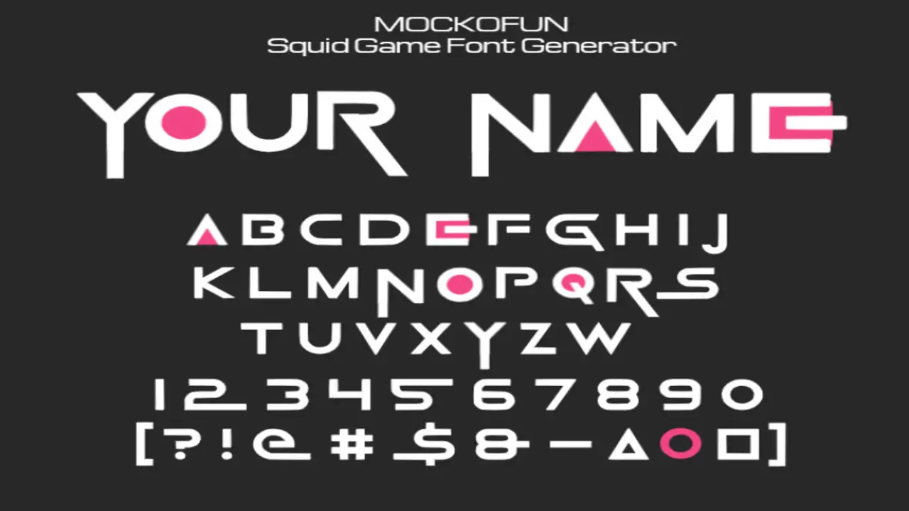 How To Use Squid Game Font
