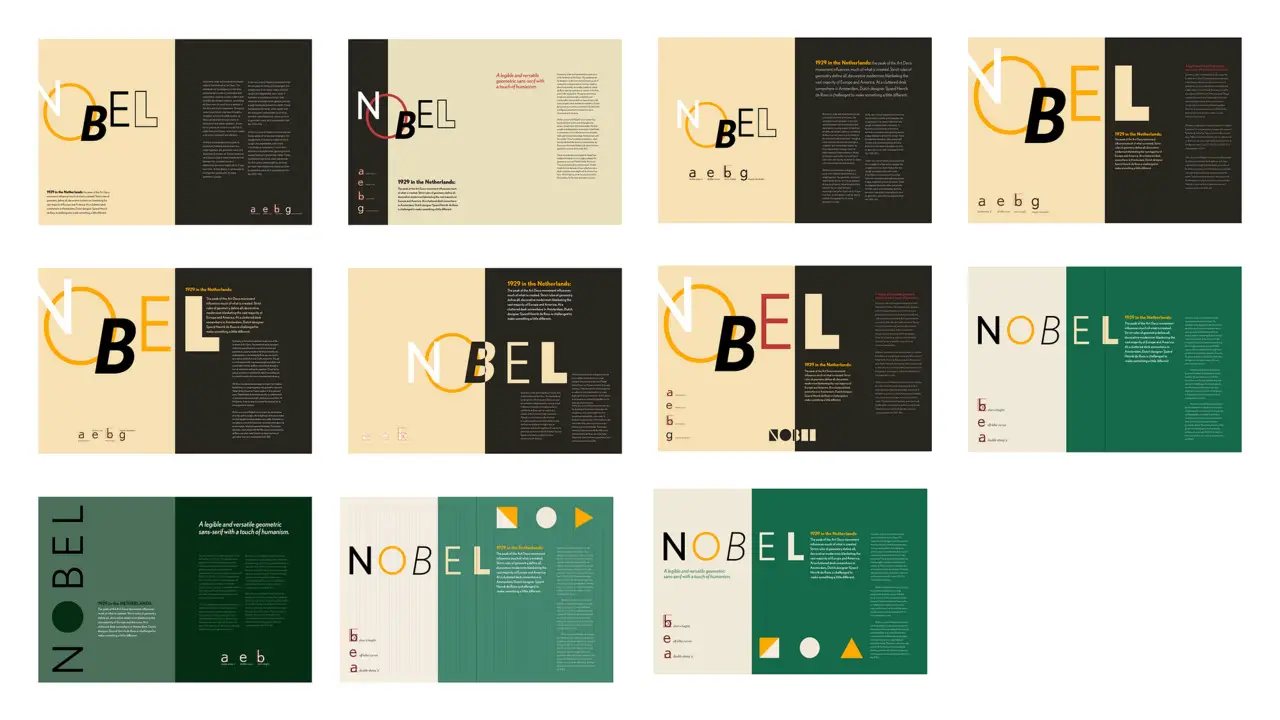 Showcasing Examples Of Successful Designs Using Nobel- Font