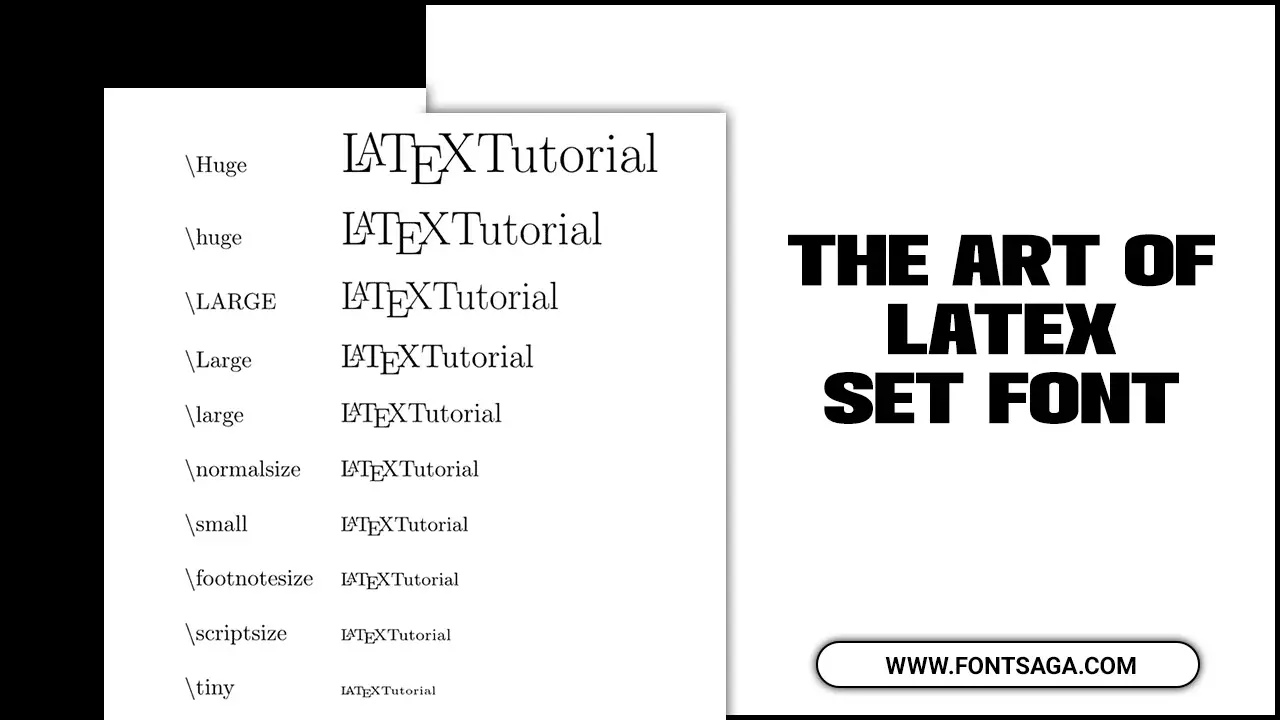 The Art of Latex Set Font