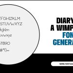 Diary Of A Wimpy Kid Font Generator