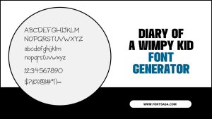 Transform Your Text With Diary Of A Wimpy Kid Font Generator