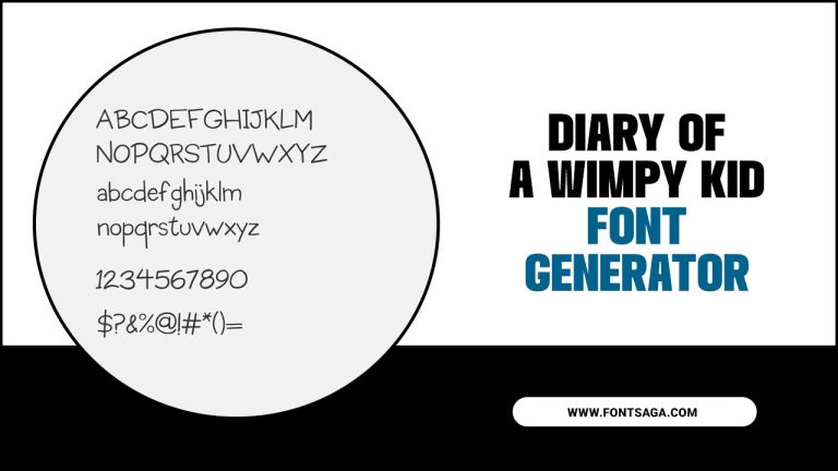 Transform Your Text With Diary Of A Wimpy Kid Font Generator