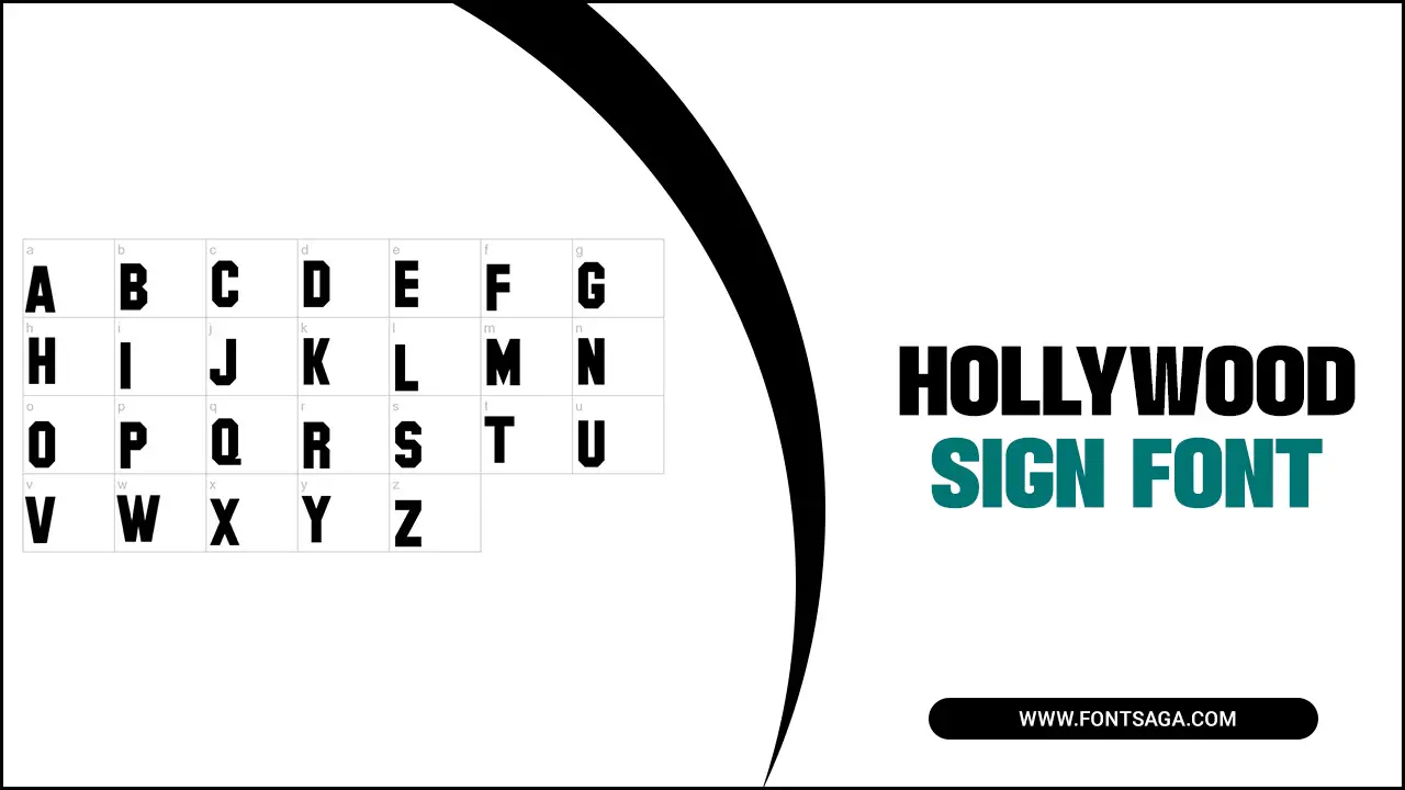 Hollywood Sign Font
