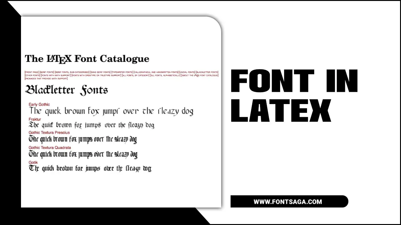 Font In Latex Ultimate Guide