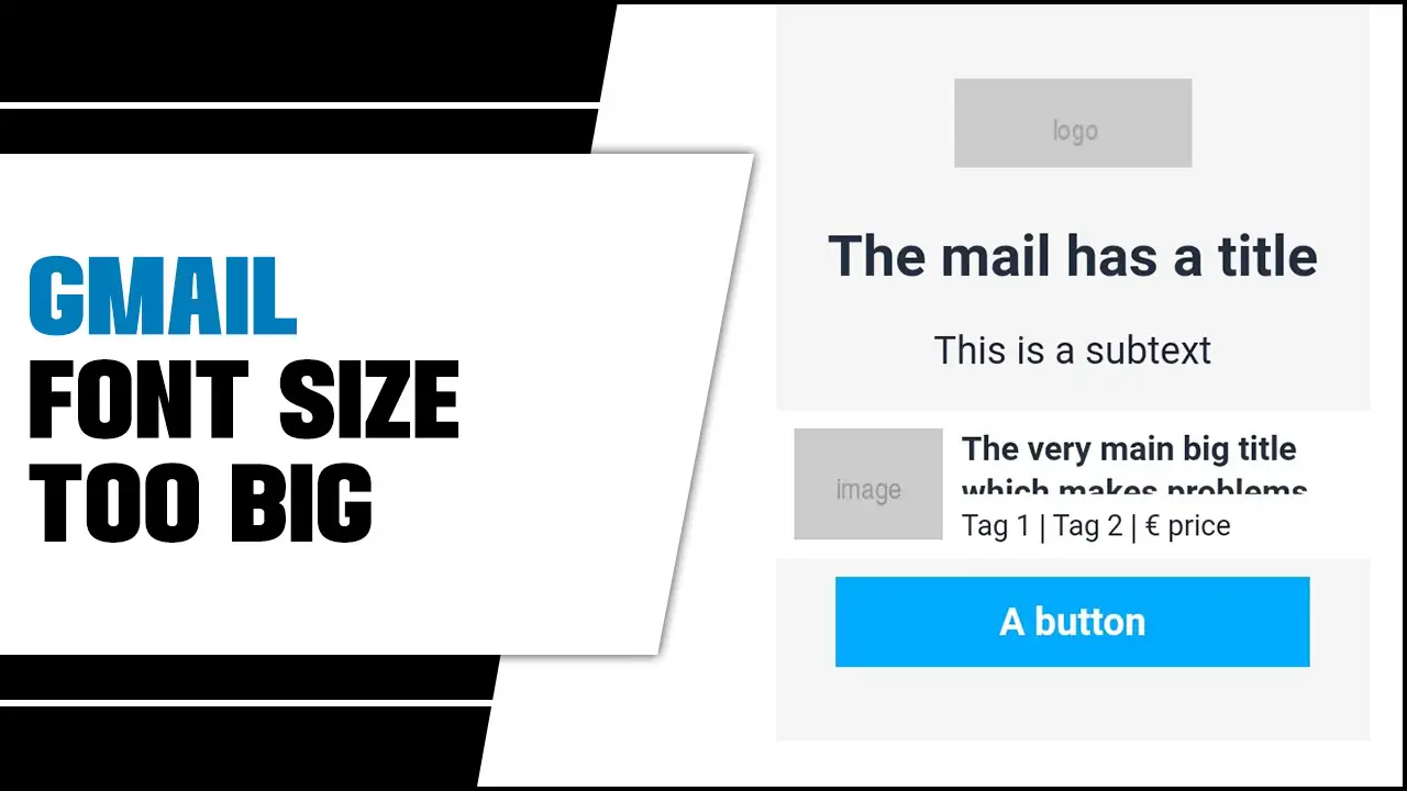 Gmail Font Size Too Big