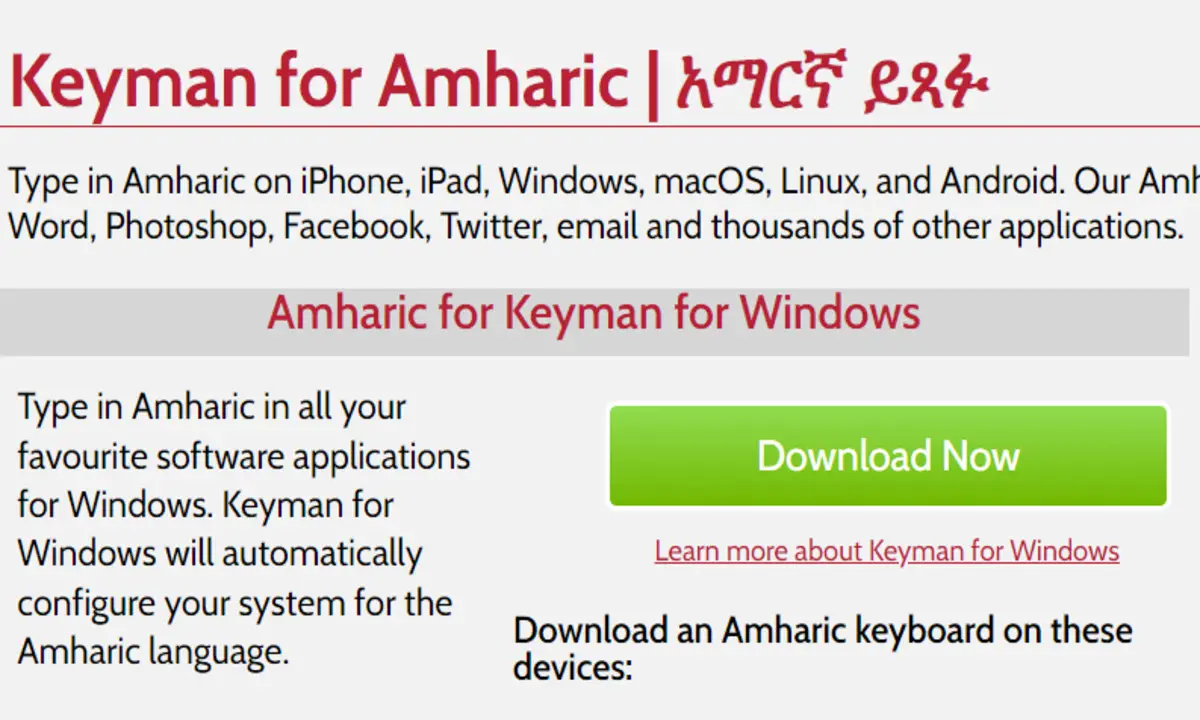 Installing Amharic-Font On Linux